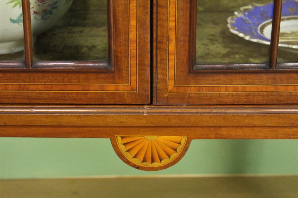 Inlaid Mahogany Display Cabinet View XIII