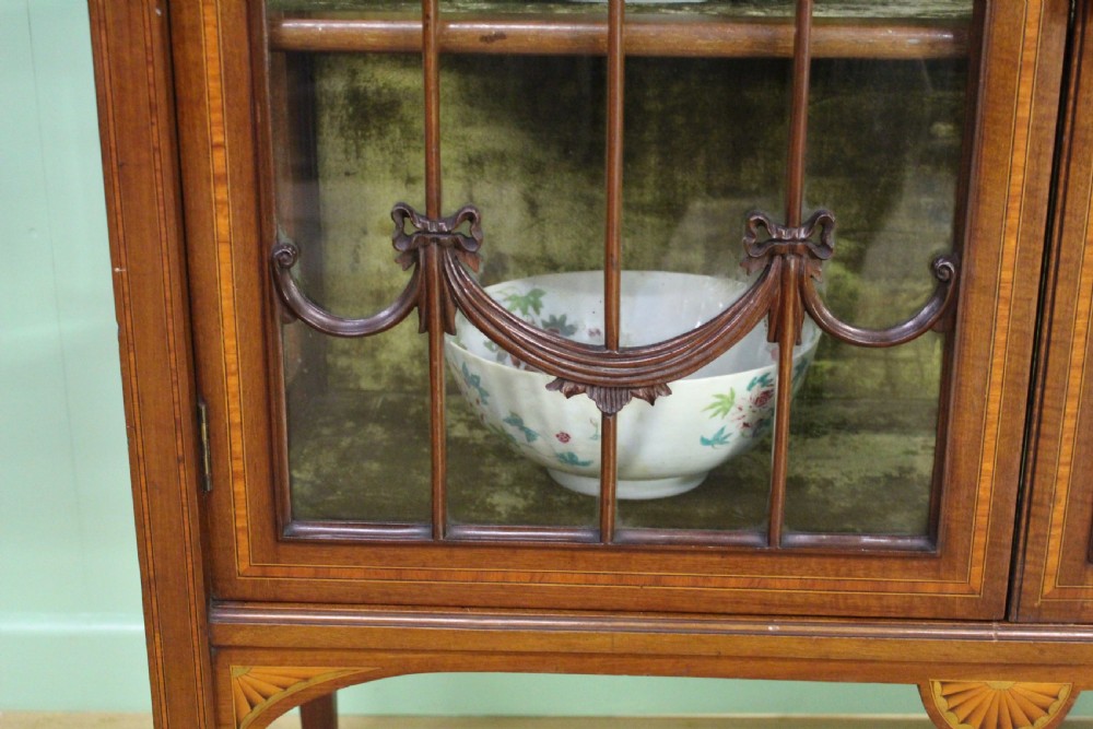 Inlaid Mahogany Display Cabinet View XV