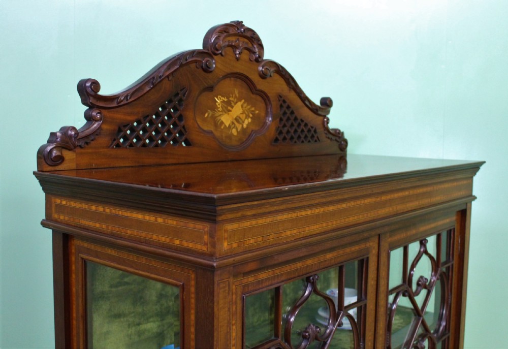Inlaid Mahogany Display Cabinet View XVI