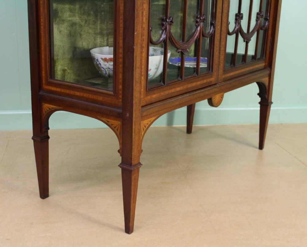 Inlaid Mahogany Display Cabinet View XVII