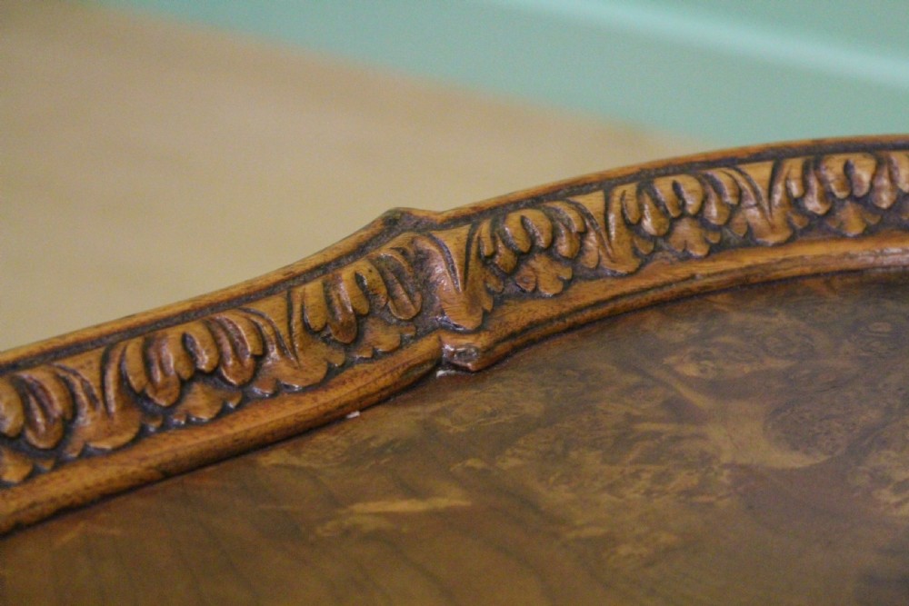 Large Round Burr Walnut Coffee Table View III