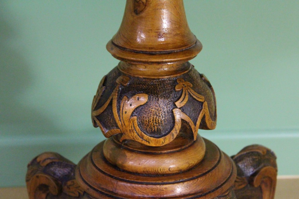 Victorian Burr Walnut Centre Table View VII