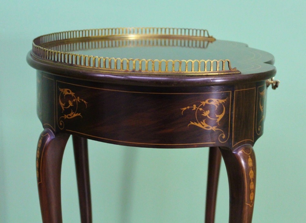 Late Victorian Inlaid Mahogany Lamp Table View IV