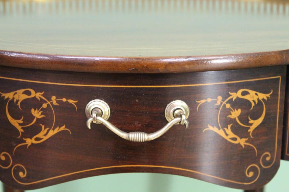 Late Victorian Inlaid Mahogany Lamp Table View IX