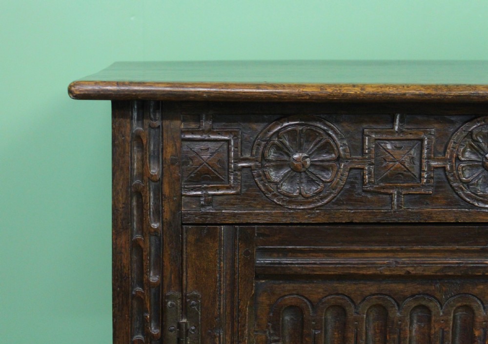 19th Century Carved Oak Cupboard View VII