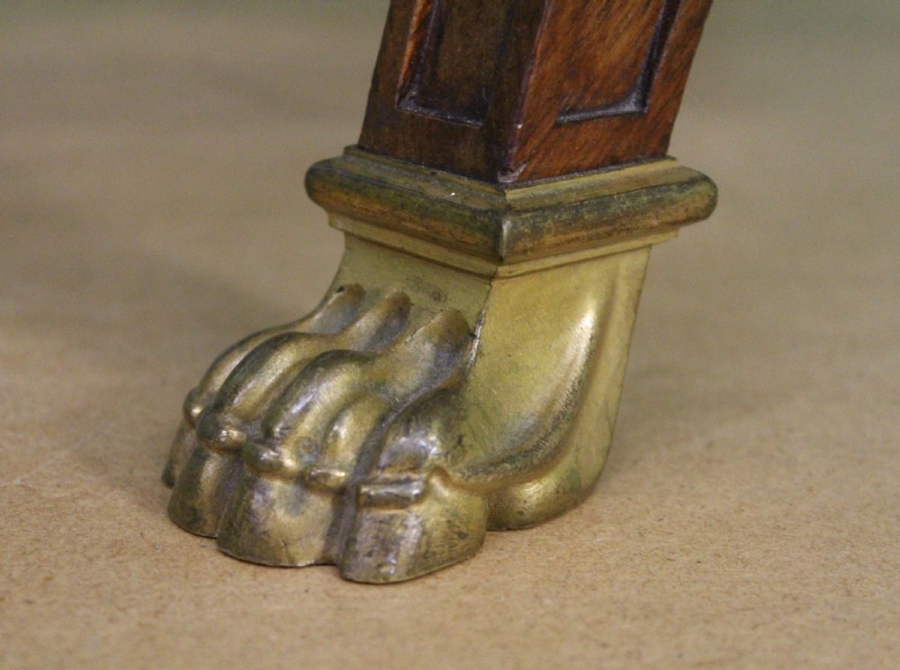 French Empire X Frame Mahogany Stool View V