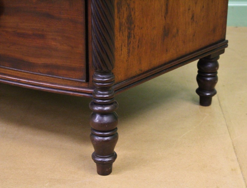 Large George IV Mahogany Bow Chest of Drawers View XIV