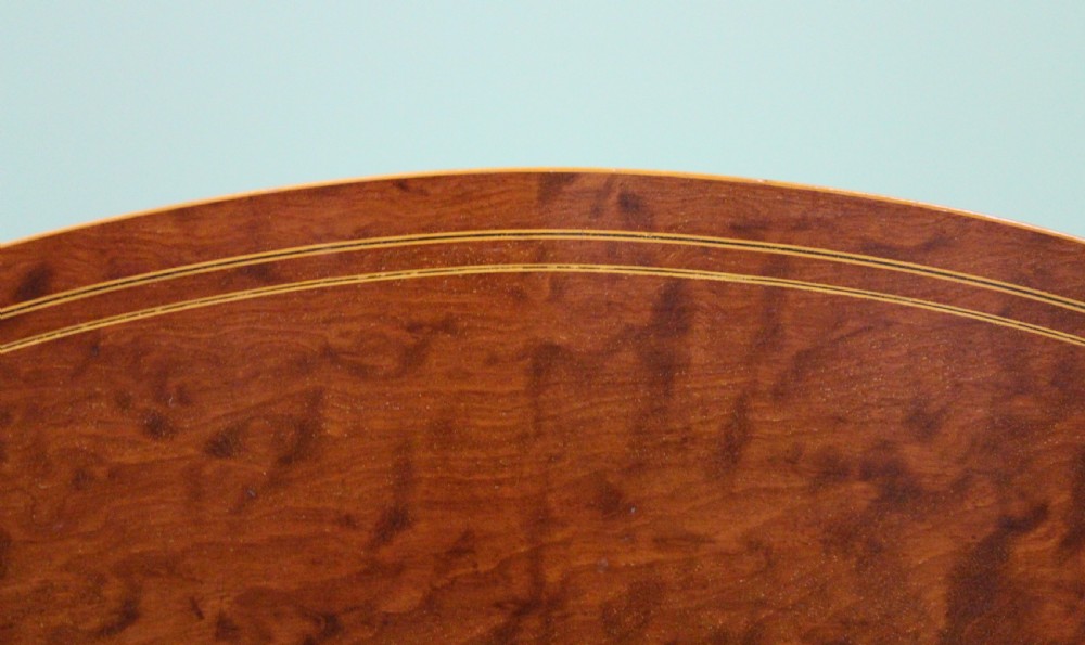 Edwardian Inlaid Mahogany Oval Occasional Table View V