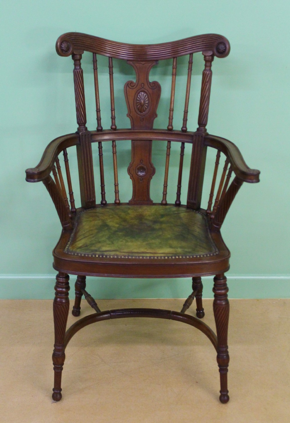 Victorian Mahogany Desk Armchair