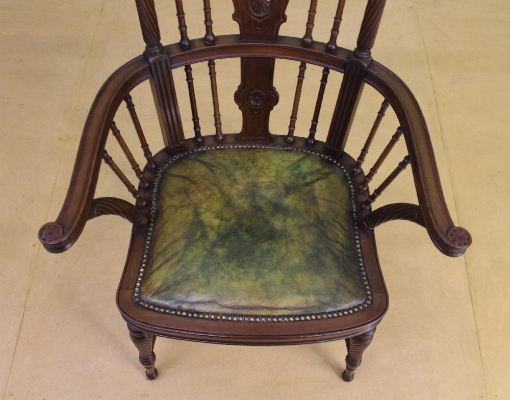 Victorian Mahogany Desk Armchair View III