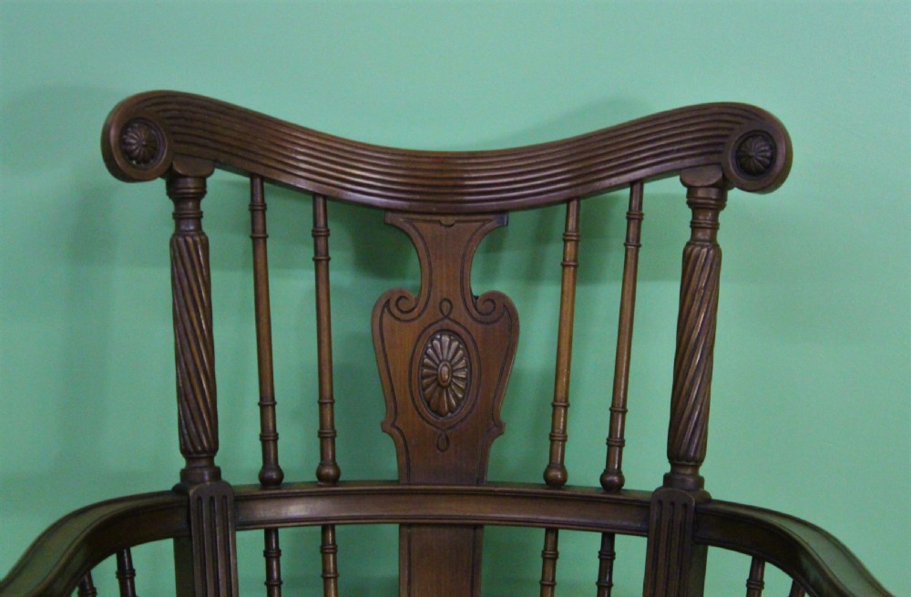 Victorian Mahogany Desk Armchair View VI