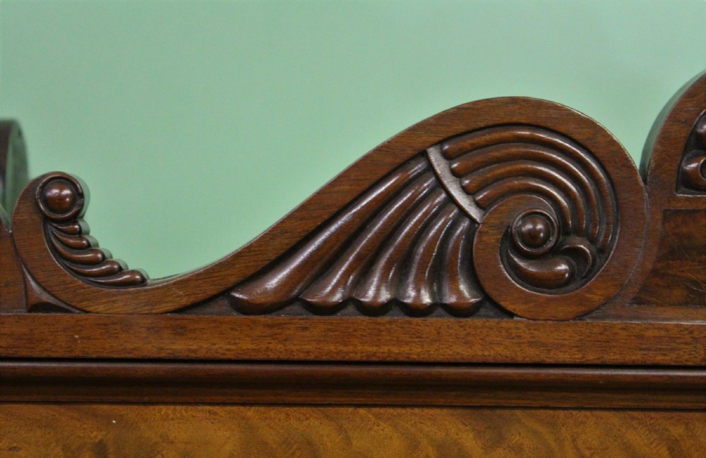 Regency Period Flame Mahogany Combination Wardrobe View XIV