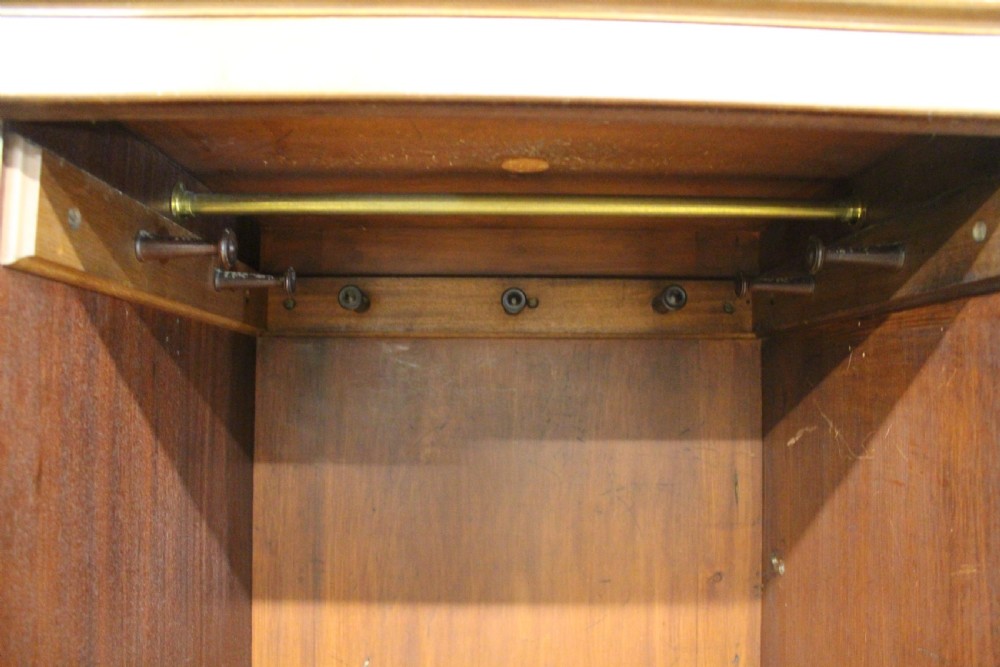 Regency Period Flame Mahogany Combination Wardrobe View XVI