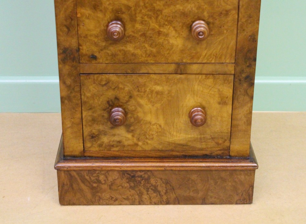 Pair of Victorian Burr Walnut Bedside Chests View IX
