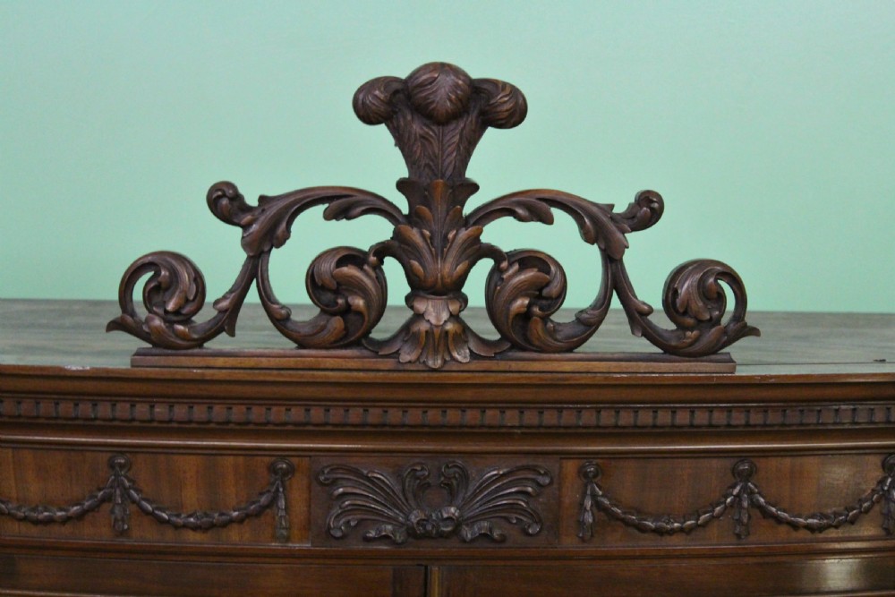 Serpentine Mahogany Display Cabinet by Maple and Co View II