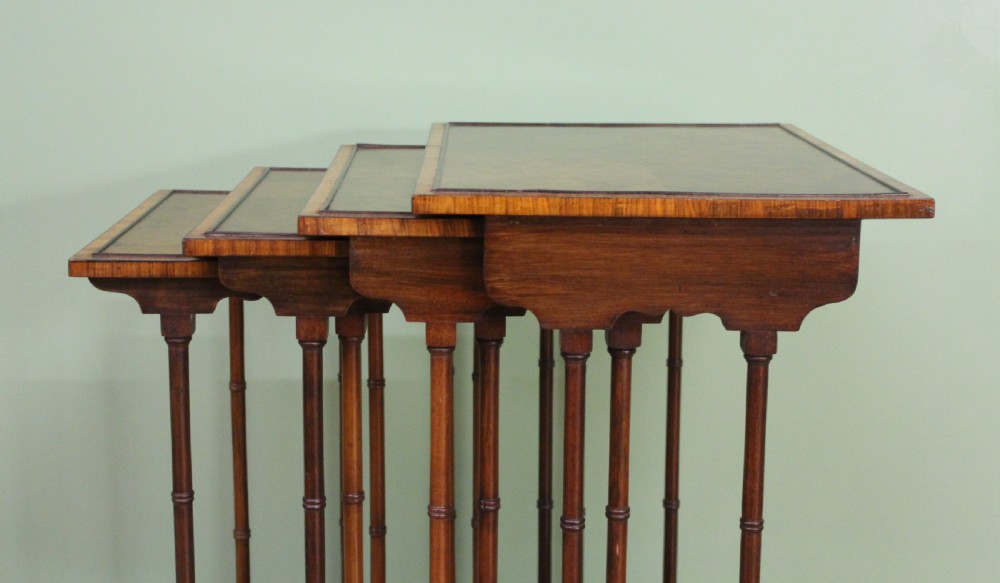 Edwardian Nest of 4 Tables View XI