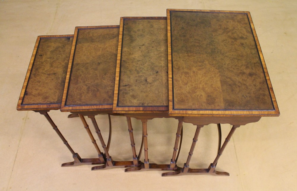 Edwardian Nest of 4 Tables View XIII