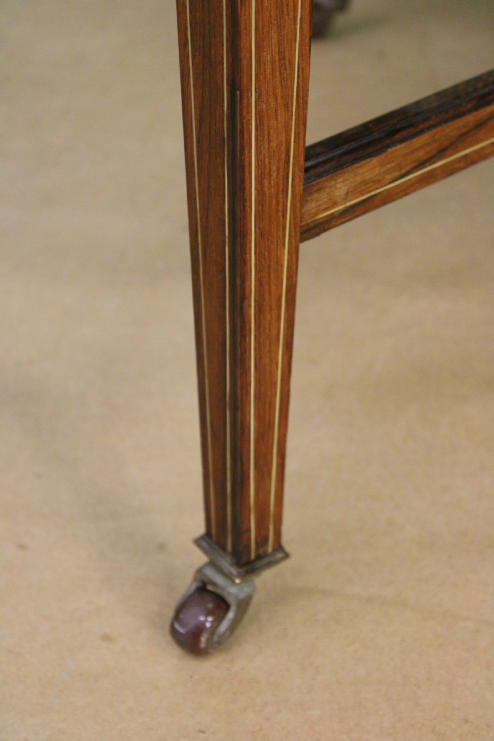 Victorian Inlaid Rosewood Centre Table by James Shoolbred and Co View IX