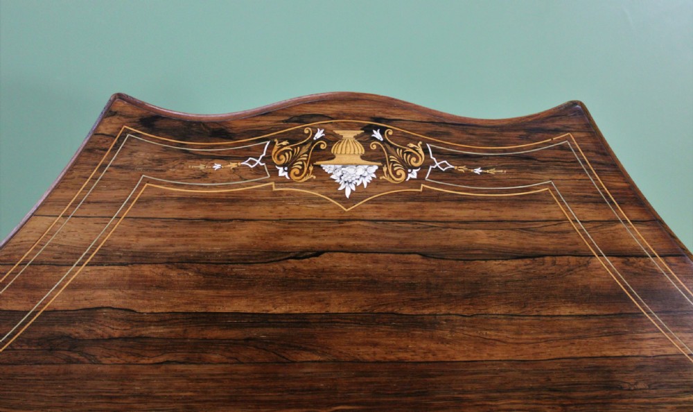 Victorian Inlaid Rosewood Centre Table by James Shoolbred and Co View XIII