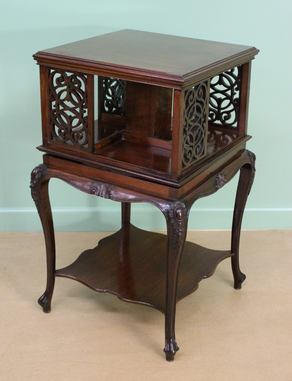 Victorian Mahogany Revolving Book Table