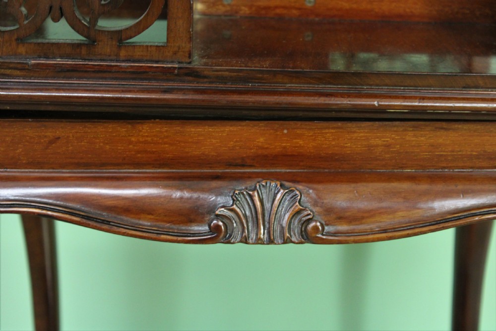 Victorian Mahogany Revolving Book Table View XI