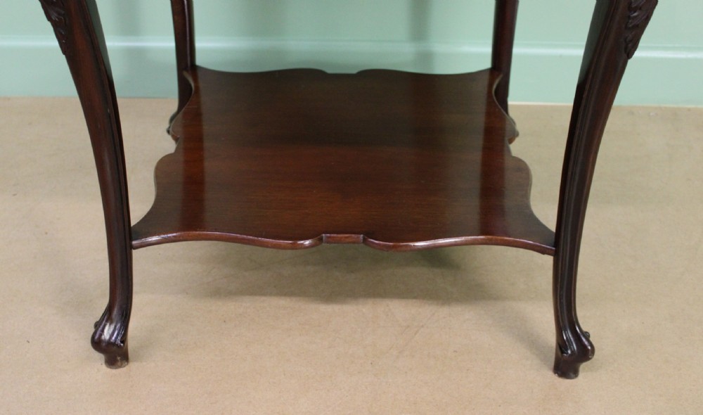 Victorian Mahogany Revolving Book Table View XII