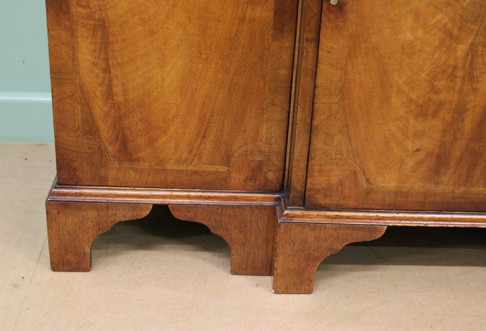 Burr Walnut Breakfront Bookcase View VIII