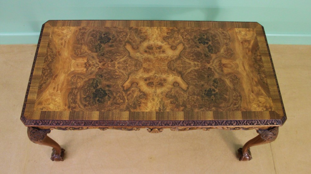 Rectangular Burr Walnut Coffee Table View II