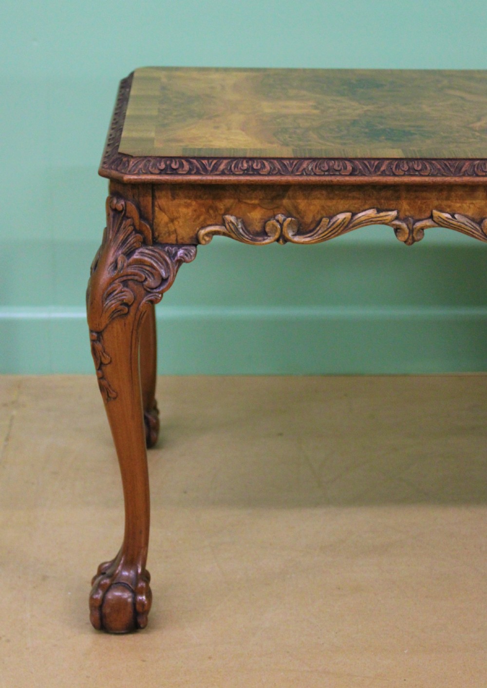 Rectangular Burr Walnut Coffee Table View VI