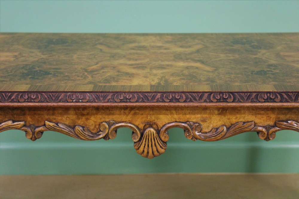 Rectangular Burr Walnut Coffee Table View VII