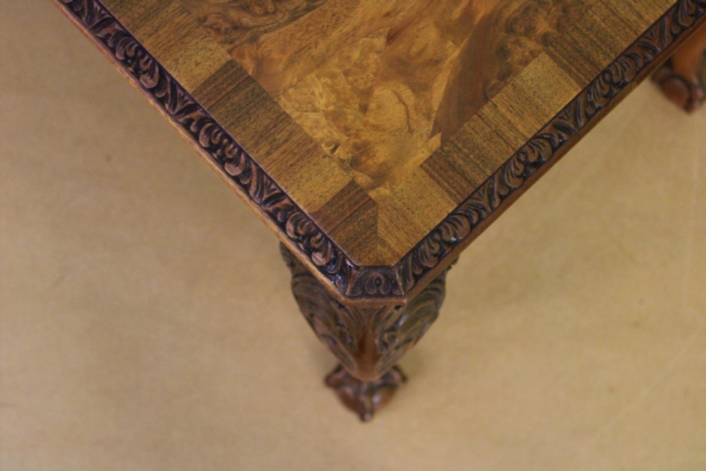 Rectangular Burr Walnut Coffee Table View IX