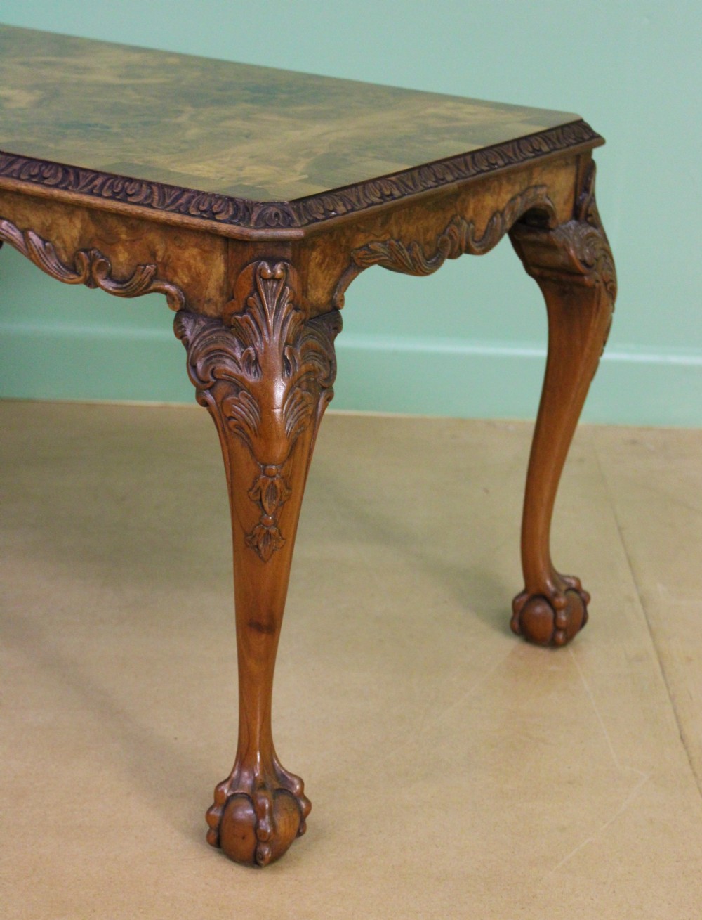 Rectangular Burr Walnut Coffee Table View X