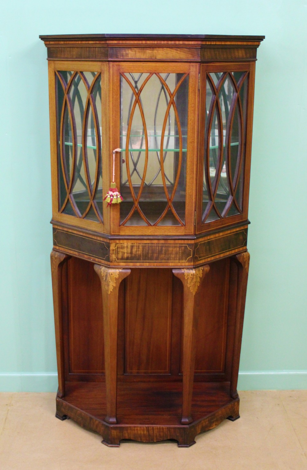 Edwardian Inlaid Mahogany Display Cabinet View VI