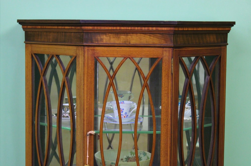 Edwardian Inlaid Mahogany Display Cabinet View VII