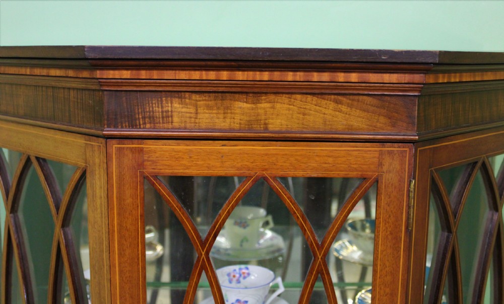 Edwardian Inlaid Mahogany Display Cabinet View VIII
