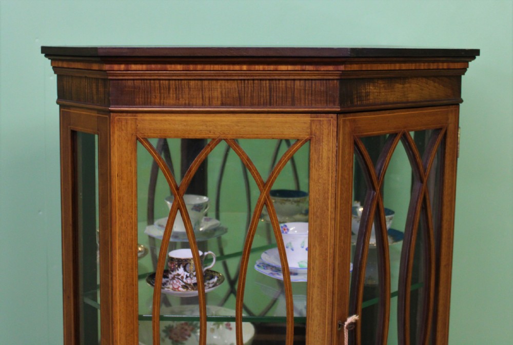 Edwardian Inlaid Mahogany Display Cabinet View X