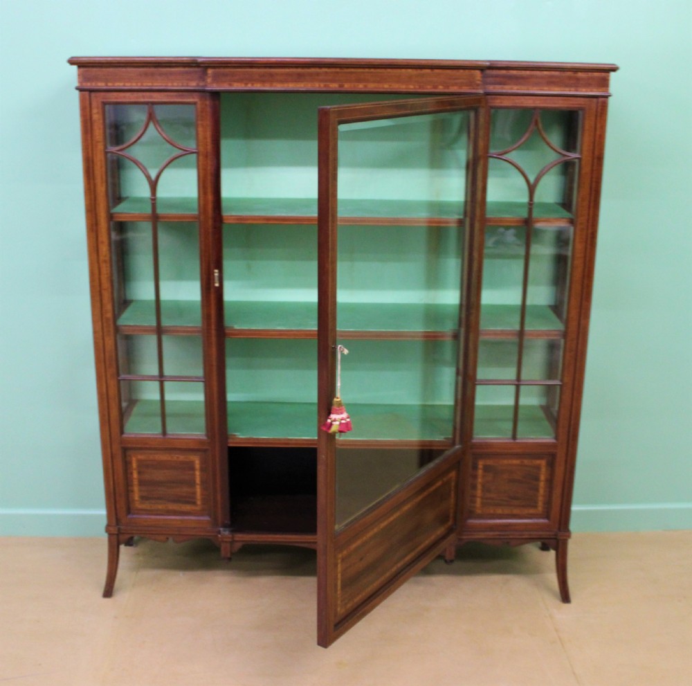 Edwards and Roberts Inlaid Mahogany Display Cabinet View II