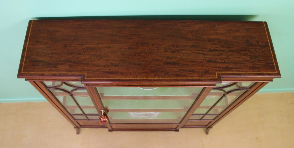 Edwards and Roberts Inlaid Mahogany Display Cabinet View III