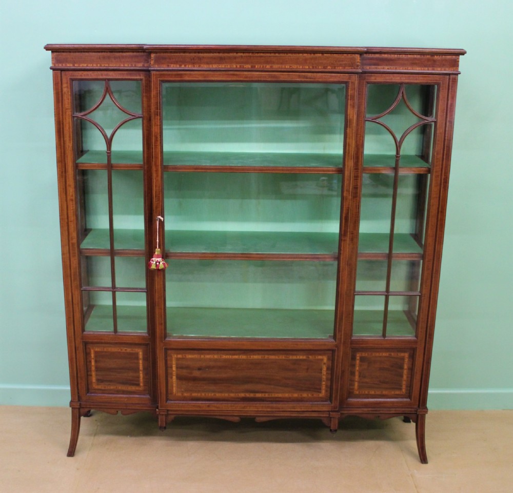 Edwards and Roberts Inlaid Mahogany Display Cabinet View VI