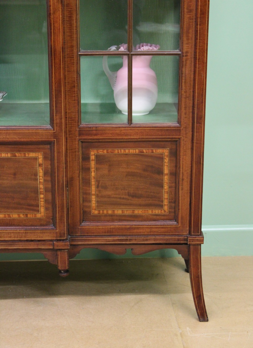 Edwards and Roberts Inlaid Mahogany Display Cabinet View VII