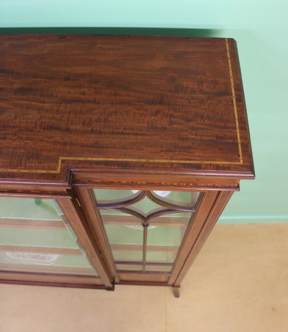 Edwards and Roberts Inlaid Mahogany Display Cabinet View XII