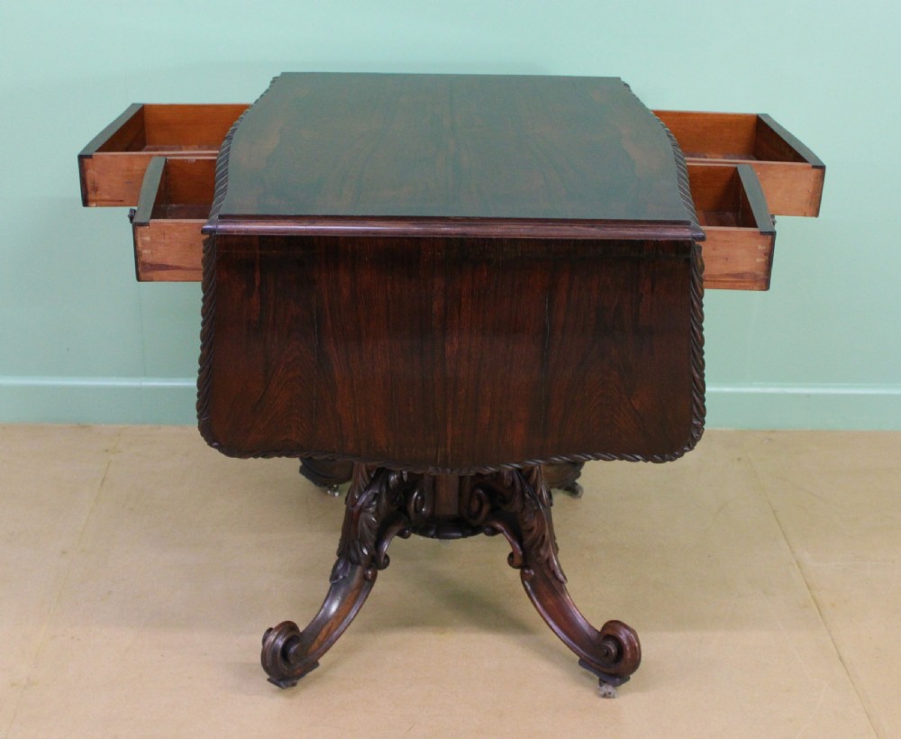 Superb 19th Century Rosewood Sofa Table View III