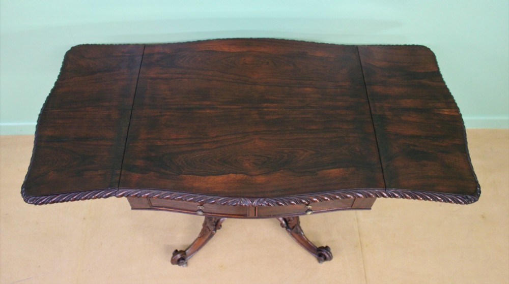 Superb 19th Century Rosewood Sofa Table View V