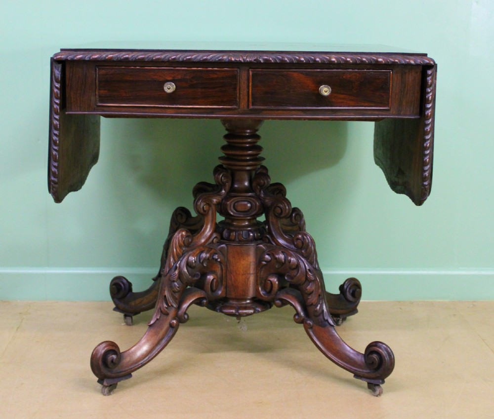 Superb 19th Century Rosewood Sofa Table View VI