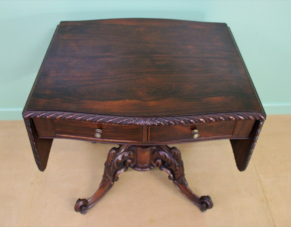 Superb 19th Century Rosewood Sofa Table View VII