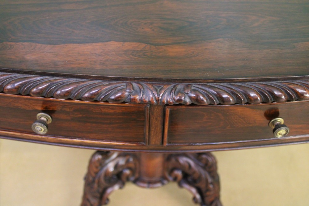 Superb 19th Century Rosewood Sofa Table View VIII