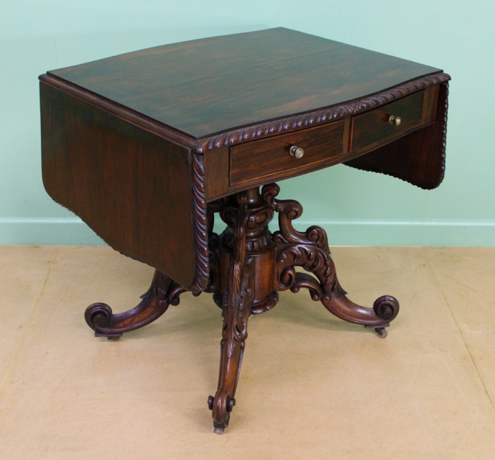 Superb 19th Century Rosewood Sofa Table View X