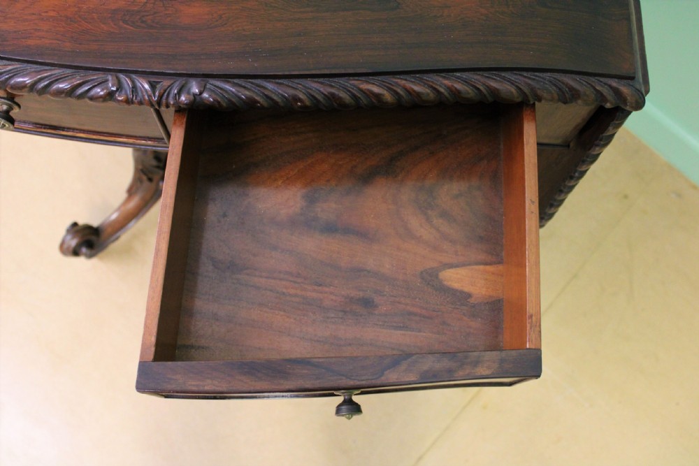 Superb 19th Century Rosewood Sofa Table View XI