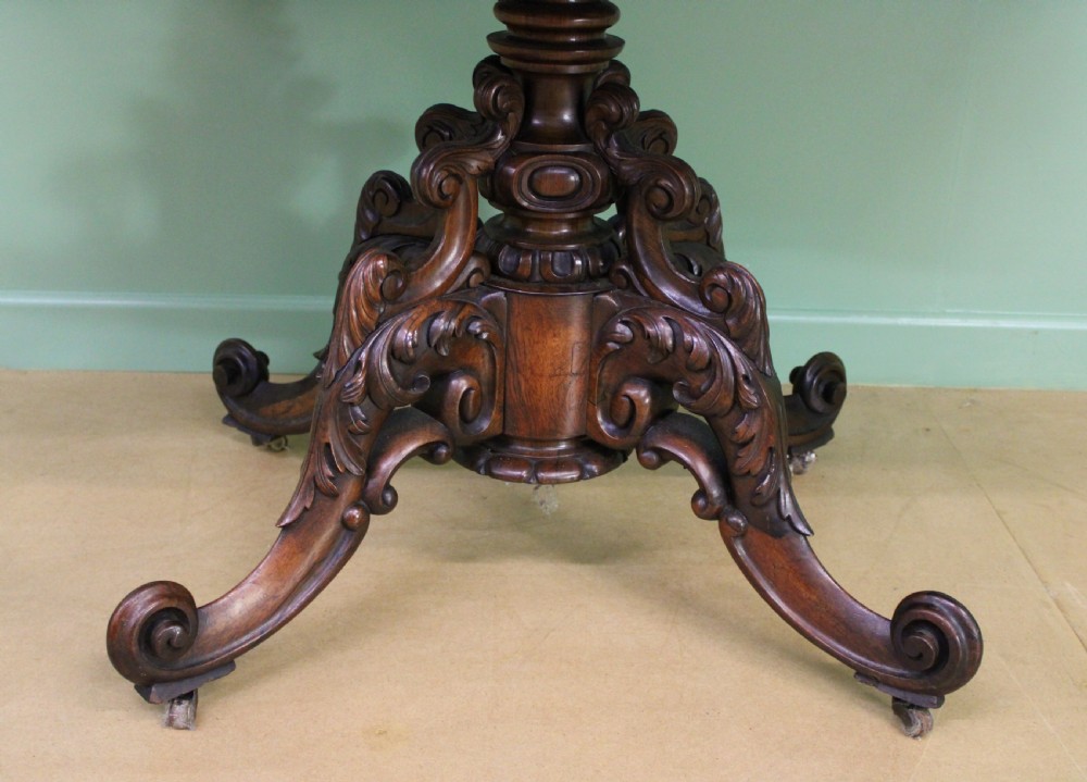 Superb 19th Century Rosewood Sofa Table View XIV