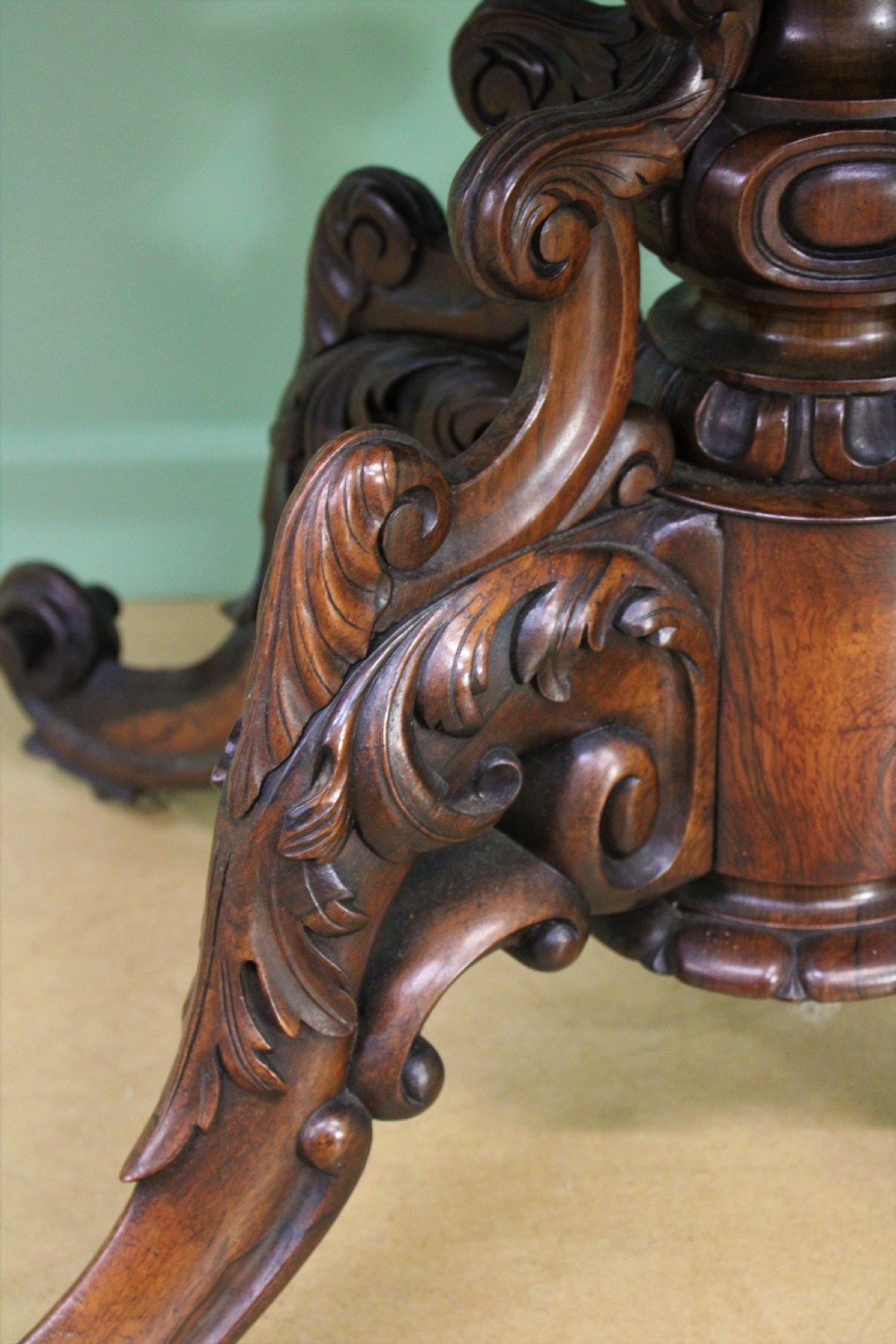 Superb 19th Century Rosewood Sofa Table View XV